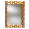 Baxton Studio Arpina Modern Antique Gold Finished Rectangular Accent Wall Mirror 150-8887